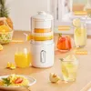 Electric Juicer trådlös bärbar orange citronblender USB uppladdningsbar mini multifunktionell frukt pressare tryck juicers 240118