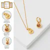 Pendant Necklaces Pomegranate Necklace with Niche Design Plated with 18k Gold Zircon Elegant and Luxurious Pendant Versatile Collarbone Chain M7mk