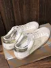 Italy Brand Luxury Women Casual Shoes Sequin Classic White Do-old Dirty Trainers Designer Star sneakers mens shoe New Release