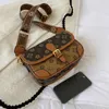 Vintage merk kleine schoudertassen voor dames flap PU lederen mode crossbody tas ontwerper handtas