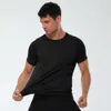 Męski sport z krótkim rękawem luźne swobodne kamuflażki Spiing Fitness Kombinet Running Training Wysoka elastyczna prędkość sucha ubrania luksusowa marka T Shirt01212