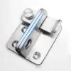 Nya andra hushållsapparater 5st Dörr Bolt LATCH ROINELESS STÅL Dörrlåsfönster Garderobsskåp Lås Sliding Gate Lock Safety Furniture Hardware