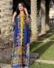 Vêtements ethniques Ramadan Moyen-Orient Maroc Robe Femmes Musulmanes Abaya Floral Imprimer Robe À Manches Longues Dubaï Turquie Robes Arabe Caftan
