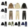 Survêtements pour hommes Hommes Sports Toppants Costume noir pour hommes Sweats à capuche et pantalons Design de mode Vêtements Costumes de jogging bleus Pull Plus Taille Designer Sweatsh