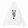 Designer hoodie för herr mode brev tryck miri streetwear topp andas rock social vit huva