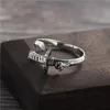 Ringe Vintage Samurai Schwert Ring Design S925 Sterling Silber Persönlichkeit Offener Größenverstellbarer Ring Retro Altes Original Großhandelslose