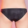 Underpants Mens Faux Leather Buttons Briefs Bulge Pouch Seductive Panties Low Rise Thongs Underwear Elastic Sissy Erotic Lingeri