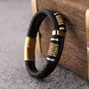 Charm-Armbänder Nordisches Wikinger-Armband Edelstahl Gold Doppeltes Leder Geflochtenes Armband Mehrschichtiges Lederarmband Schmuck Cv6i 2wp3 2wp3