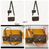 Handtassen voor damestas 2 stuks Set ontwerpers van heren portefeuille Bloem Crossbody Body Dames Portes2149