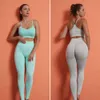 Lu Align Seamless Align PHIKESEYA Sports Sets Outfits Women Fitness Exercise Suits High Waist Booty Leggings Sports Bra Running Clothing Jogger Lemon Woman Lady