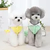 Dog Apparel 2024 Summer Pet Clothing Dresses Cat Puppy SMall Dress Skirt Yorkshire Maltese Pomeranian Poodle Bichon Clothes