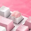 Keyboards Pink Cat Claw Keycap Diy Cute Soft Key Cap Novelty Personality Universal Socket YQ240123