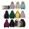Hoodie mens designer full zip up shark hoodies för kvinna svart kamouflage jacka gul hoody hooded tröja man kvinnor tröja lång 565