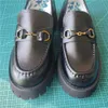 Shoes g Carrefour Muffin Round Head British Horse Buckle Small Bee Leather