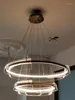 Lampes suspendues Nordic LED Crystal Oval Ball Els Circle Lights Vintage Lampe Lustre Éclairage