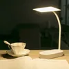 Desk Lamps Cordless USB Rechargeable Powered Desk Table Reading Lamp 40 Led Contact 3 Colors Dimmable 6 BrightnessMemory Function YQ240123