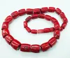 Tour de cou . Bijoux homme africain collier corail rouge 80CM. ONT DES DÉFAUTS !