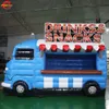 free door ship new design inflatable ice cream truck snack booth, inflatable food booth stand for sale