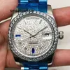 Automatic Watch Men/women Designer Datejust Date Mechanical Watch of Family White Full Stone for