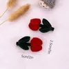 Hair Accessories 2pcs Velvet Tulip Hairpins For Baby Girls Ribbon Bowknot Clips Barrettes Kids Hairpin Headwear Handmade