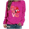 Women's Hoodies Spring Autumn And Summer Love Printed Bright Glitter Casual Pullover Women Ladies Zip Up Jackets Dressing Jacket