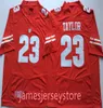 Football Jerseys Wisconsin Badgers Red #16 WILS #99 WATT #23 TAYLOR Men women youth