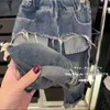 Jeans Korean Style New Spring Autumn Kids Boy Girl Jeans Baby Back Patch Pocket Cowboy Pants Wash Full-length Denim Trouser H8160