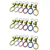 Keychains 18pcs Mini tênis Racket Ball Keychain Bag Acessórios para fãs de anúncios esportivos Chave de lembranças