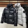 Piumino da uomo di design con stemma nero Giacca invernale da donna Giacca a vento piumino moda casual giacca termica D88