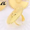 Stud Earrings Ruixi Luxury Jewelry Gold Plated Classic Vintage Butterfly Open Ring Women Set Wedding Party Gift Anniversary