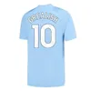 23 24 MANS Cities Foden Haaland de Bruyne Phillips Jerseys de foot