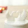 Flaskor Romantisk Swan Love Ceramic Candy Box European Creative Wedding Gift Jewelry Earrings Armband Accessories Storage Tank