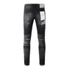 Calça Jeans Masculina Marca Roxa high street preta desgastada 9001