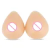 Kostymtillbehör Hot Sale Silicone Breast Forms Triangle Teardrop-formad för Shemale Transgender Artificial Protes 300-1400G/Par