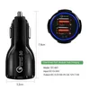 Car Charger Top Dual Usb Quick Charge 3.0 Mobile Phone Charging 2 Port Fast Chargers For Huawei Tablet Drop Delivery Automobiles Motor Dh1Ss