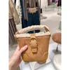 Omuz Çantaları Kış Kadınlar 2024 Retro Kahverengi Peluş Çanta Çok yönlü su kovası çanta el Crossbody