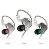 Headset kz zsx terminator 5ba+1dd 12 enhet hybrid in-ear hörlurar hifi metall headset musik sport kz zs10 pro as12 as16 zsn pro c12 dm7 j240123