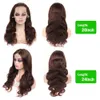 Bruin 13x4 Kant Frontale Menselijk Haar Pruiken voor Vrouwen Body Wave 250 Dichtheid HD Transparant Pre Geplukt Lace Front menselijk Ruw Haar Pruik