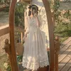 Casual Dresses Korean Wedding Female Victorian Dress Vintage Midi Women Lace Elegant Princess Spring French Party Fairy