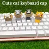 Клавиатуры Cute Cat Kawaii Пользовательские клавиши клавиатуры Cherry Mx Esc Anime Artisan Розовые колпачки для механической клавиатуры Oem Колпачки для ключей с перекрестным валом YQ240123