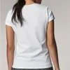 T-shirt da donna T-shirt bianche casual estive Donna O-Collo Colori solidi Top semplici a maniche corte Moda da strada femminile All-Match Basic