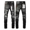 paarse jeans heren, designer jeans voor heren, gestapelde jeans heren, wijde jeansgaten, noodlijdende zwarte gescheurde biker slim fit motorfiets heren, jeanstrends.