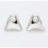 24SSデザイナーBotega Veneta Earringストレートホーム2021 New Triangular SmoothEarringsハイファッションパーソナライズされたファッションヌード三角イヤリング