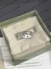 Классические кольца высшего качества с кристаллами, обручальные кольца для невесты, женские кольца с переплетенными буквами и набором коробок