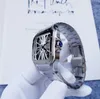 Дизайнерские скелетонированные кварцевые VK женские женские мужские часы из нержавеющей стали, часы для пар Orologio Di Lusso