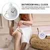 Wall Clocks Bathroom Waterproof Clock Hanging Water-proof Adorn For Silent Decor Home Rustic