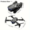 Drone E99 Pro avec caméra HD, WiFi FPV HD double pliable RC Quadcopter Altitude Hold, télécommande pour débutants, cadeaux pour hommes UAV abordable intérieur et extérieur