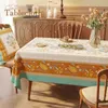 Nappe de Table légère de luxe, Style Pastoral, décoration tulipe, imperméable, nappe de Table basse, Tapete