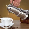Kaffebryggare förtjockade rostfritt stål espresso kaffebryggare kreativ bärbar mokka kruka för spisetop eller induktion hushåll kaffemaskin yq240122