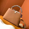 10A 디자이너 Capucines Totes 최고 품질의 2 톤 숄더백 High Imitation Handbags with Box269N